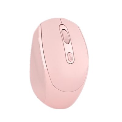Hồng Chuột Không Dây Khuôn Sạc Silent Mouse Bluetooth Chế Độ Kép Chuột Game Makaron Nhiều Màu