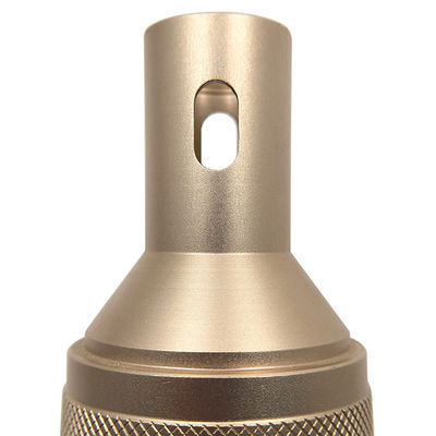 Đồng nhôm tùy chỉnh gia công CNC Đầu nối đồng trục có khía Anodized