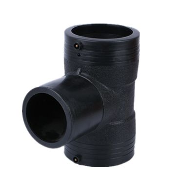 Khuôn ép nhựa màu đen Tee Wire Mesh Skeleton Composite PE Electrofusion Tube Fitting Joint
