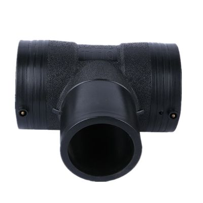 Khuôn ép nhựa màu đen Tee Wire Mesh Skeleton Composite PE Electrofusion Tube Fitting Joint