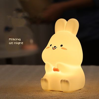 1.2738 Ép nhựa Khuôn thỏ phòng ngủ bằng silicon Đèn ngủ vỗ nhẹ